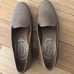 Gorgeous Stubbs and Wootton natural straw loafers sz 8, worn once!